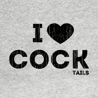 I Love Cock...Tails // Black T-Shirt